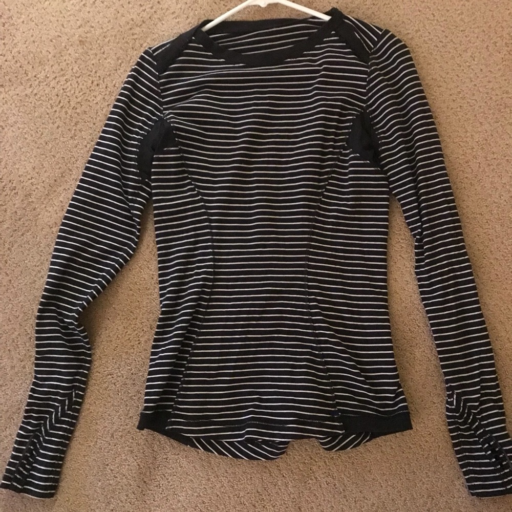 Lululemon Striped Long Sleeve Top Size 10